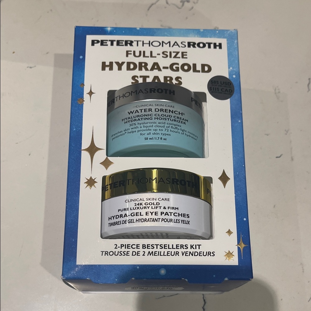 Peter Thomas Roth Blue and Gold Hydra-Gold Stars Set